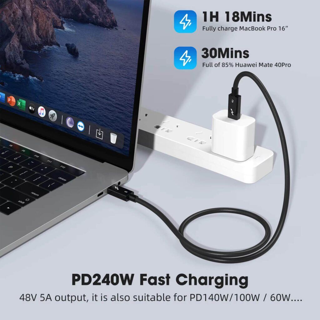 Cavo dati e alimentazione Sologic USB-C a USB-C – 1,5 m | IT